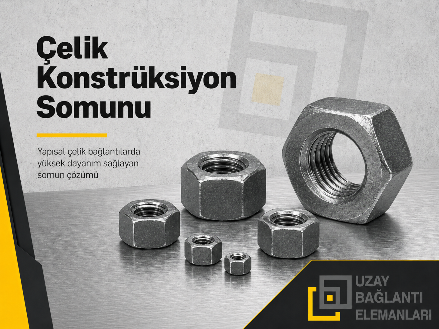 Çelik Konstrüksiyon Somunu